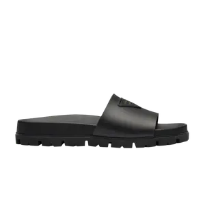 Шлепанцы Prada Rubber Slide, черный
