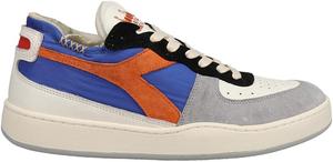 Мужские кроссовки Diadora Mi Basket Row Cut Milk Breakfast на шнуровке, повседневные - серые, разноцветные