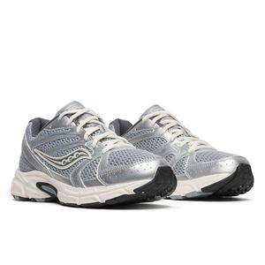 Женские кроссовки Saucony Grid Ride Millennium S60812-8 серебристо-кремового цвета, модель TF8759