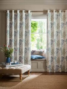 Парные шторы Tenby с люверсами и подкладкой Laura Ashley, Seaspray