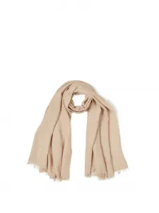 Шарф с бахромой и пайетками Peserico, бежевый