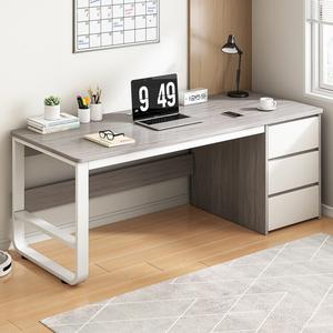 Стол 140 см Naijia Morandi Gray с ящиком и полкой