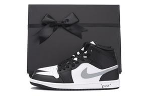 Air 1 Винтажные Баскетбольные кроссовки Мужские С Высоким Берцем Черный Серый Белый Jordan