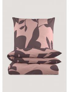 Постельное белье Renforcé цвета ежевичного сорбета Hessnatur, 155x220 см (40x80 см)