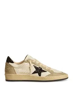 Женские низкие кроссовки Ball Star Golden Goose, бежевый