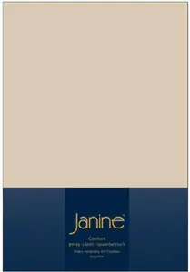 Простыня на резинке Janine всех размеров и цветов, песочного цвета, 140 см x 200 см x 160 см x 200 см Original Janine