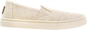 Кеды без шнурков TOMS для девочек Luca, металлик