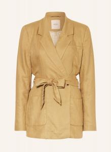 Блейзер визандра с льном Rouge Vila, зеленый