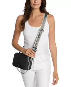 Брайант средний рюкзак-кроссбоди с двойной молнией и цепочкой из нейлона для фотоаппарата Michael Kors, черный