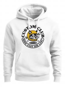 Neverless Толстовка 'Racing Cat' в белом цвете