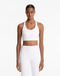 Спортивный бюстгальтер Comfortlux средней поддержки с чашками цвета «кремовый»