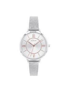 s.Oliver Кварцевые часы из нержавеющей стали серебристого цвета