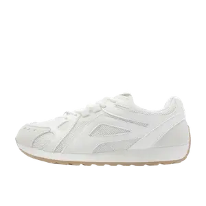 JimiXiong Дышащие женские скейтерские кеды низкие белые, цвет White