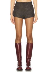 Индивидуальные мини-шорты Monse, коричневый