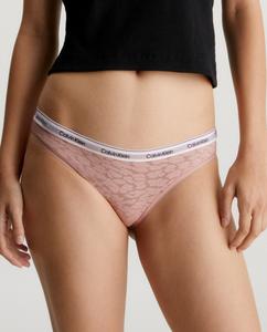 Классические кружевные трусики. Calvin Klein, розовый