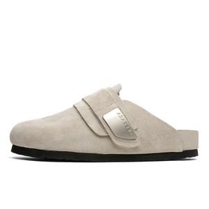 KLAMMKICKS Закрытые тапочки унисекс из замши сандалового цвета и поддержкой свода стопы, цвет Sand[Cow Suede, Arch Support]