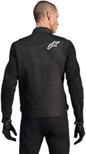 Куртка мотоциклетная Alpinestars T Dyno Air, легкая сетчатая вентилируемая, спортивный крой, совместима с Tech Air, регулируемая для комфорта, Black/Black