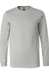 Футболка с длинным рукавом BELLA + CANVAS Heather CVC, цвет athletic heather