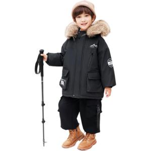 Утепленная куртка для детей 3-7 лет PROTECTCAMEL, черный