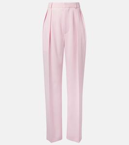 Брюки из чистой шерсти сужающиеся Wardrobe.NYC, Blush