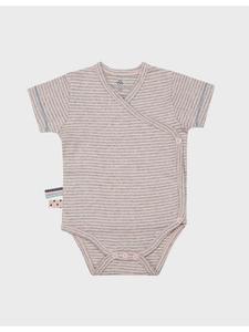 OrganicEra Детский боди с короткими рукавами, меланжевого цвета