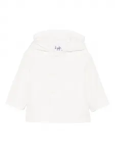 Пальто на пуговицах с капюшоном Il Gufo, белый