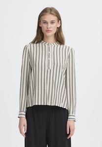 Блуза ICHI Blouse, Graphic Stripe/Black