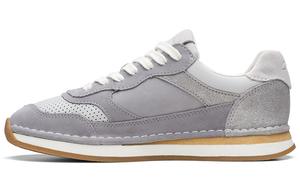 Низкие повседневные туфли женские светло-серые Clarks, Light Gray