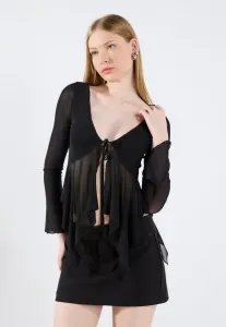 Топ с длинными рукавами Even&Odd, Black