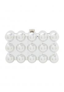 Клатч myMo at night, серебряный