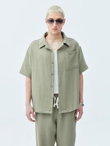 Повседневная рубашка VAMOS CLO Comfort fit Button Up Shirt Indre, хаки