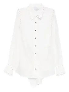 Рубашка с завязками Never Fully Dressed, белый