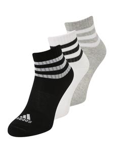 Спортивные носки ADIDAS PERFORMANCE 3-Stripes Cushioned Sportswear Low-Cut 3 Pairs, Mottled Grey/Black/White