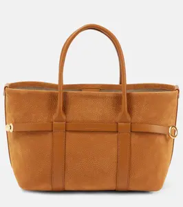 Гира Маленькая кожаная сумка-тоут Loro Piana, Bon Ton Brown-BN TN