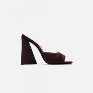 Туфли The Attico for Kith Devon Mule 115mm, цвет Cacao
