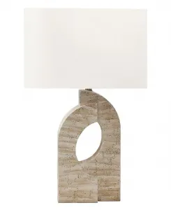 Настольная лампа из пластика, 71 см Monarch Specialties, бежевый