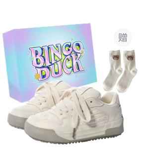 Нескользящие низкие кроссовки для женщин BINGO DUCK, Yellow+Exclusive Shoe Box+Gift Socks