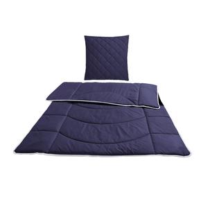Комплект MY HOME Microlux  одеяло+подушка, 4-сезона, синий