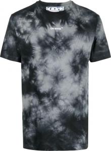 Футболка Off-White Arrow Tie Dye Slim Short-Sleeve Tee 'Grey/White', серый