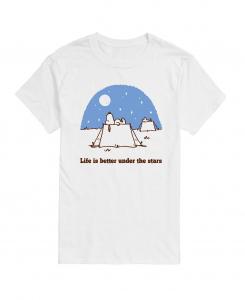 Мужская футболка peanuts better under stars AIRWAVES, белый