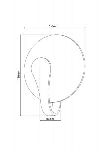 Светодиодный настенный светильник STAN со светодиодной платой Näve Leuchten, silber