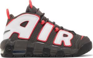 Кроссовки Nike Air More Uptempo GS 'Medium Ash Siren Red White', черный