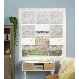 Магнитная рулонная штора RANA с продевной штангой МАГНИТНАЯ РУЛОННАЯ ШТОРА, БАМБУКОВЫЙ ДИЗАЙН, ВЫЖИГАНИЕ Home Wohnideen, белый