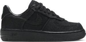 Кроссовки Nike Stussy x Air Force 1 Low PS 'Black', черный
