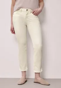 Джинсы узкого кроя mit fransigem saum Street One, Ecru Soft Washed