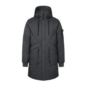 Мужское зимние пальто Pioneer Camp Parkas Long Hooded Padded, угольный