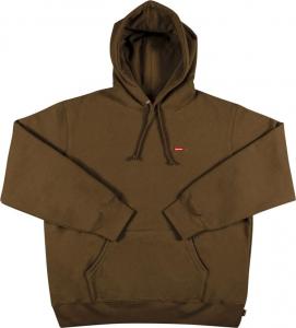 Толстовка Supreme Small Box Hooded Sweatshirt 'Olive Brown', коричневый