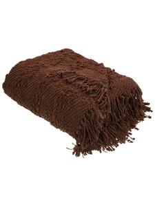 Мягкое одеяло VELLA коричневого цвета - (Ш) 220 x (В) 3 x (Д) 240 см Beliani