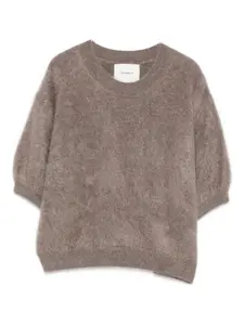 Топ с круглым вырезом Lisa Yang, коричневый