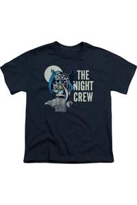 Футболка DC Comics Night Crew с коротким рукавом для детей Gildan, темно-синий